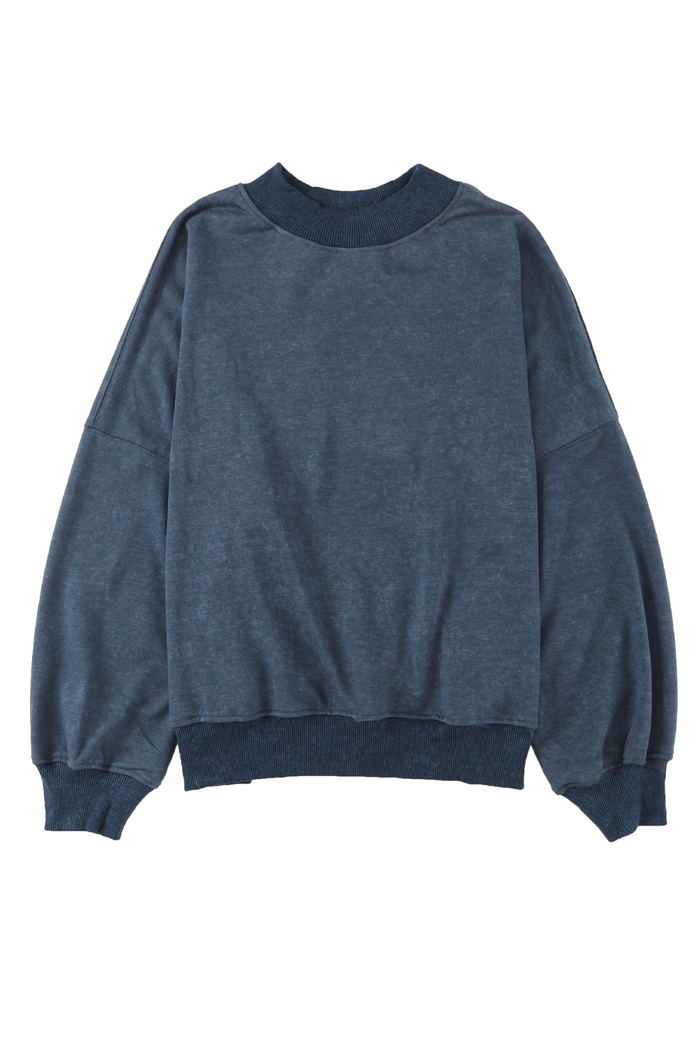 Sudadera con cuello redondo y hombros caídos, color marrón