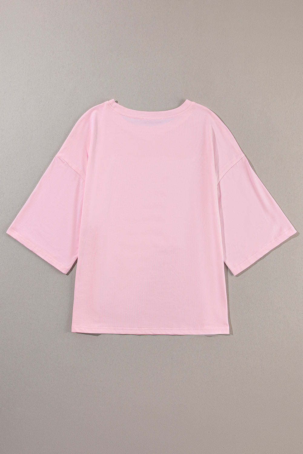 Camiseta extragrande de manga corta con parches de estrellas y bloques de color Bonbon