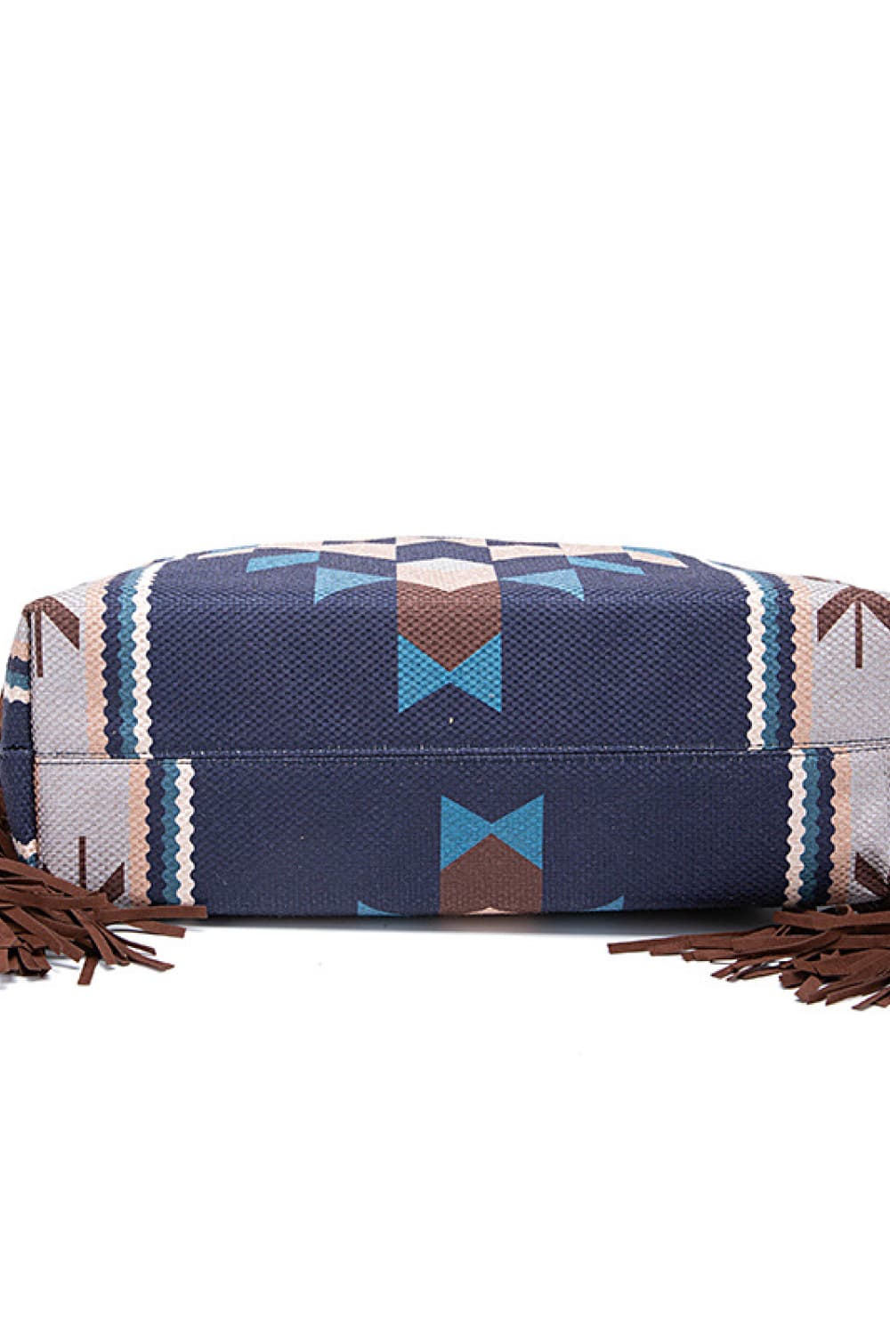 Bolsa de lona con diseño geométrico