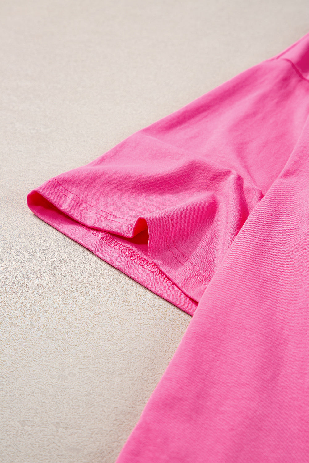 Camiseta extragrande de manga corta con parches de estrellas y bloques de color Bonbon