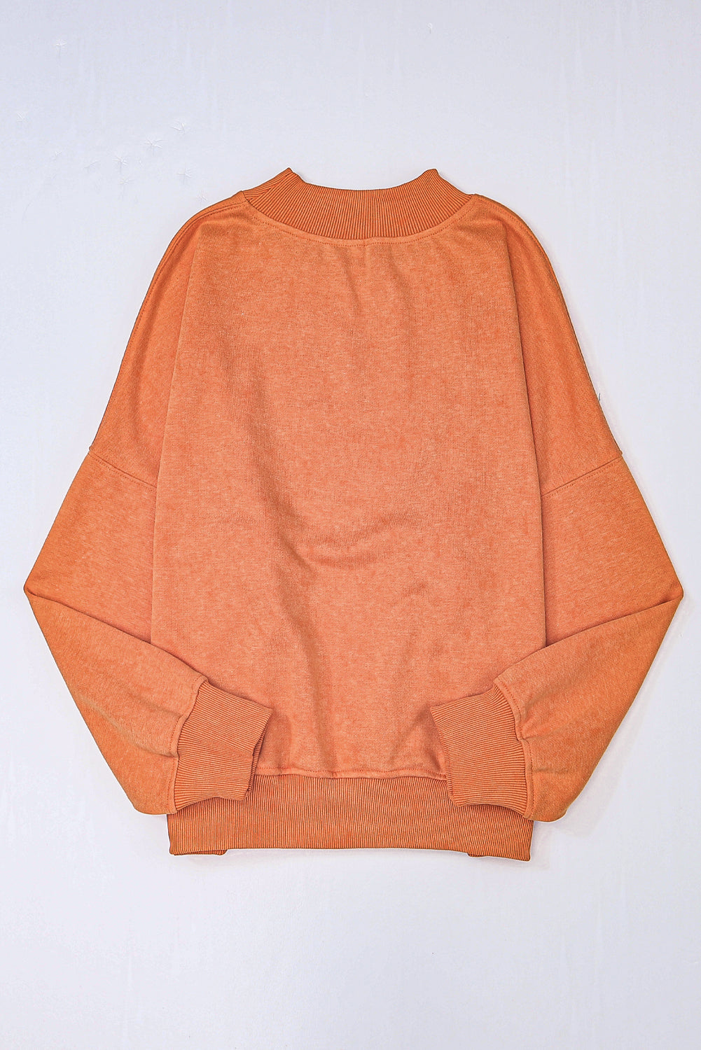 Sudadera con cuello redondo y hombros caídos, color marrón