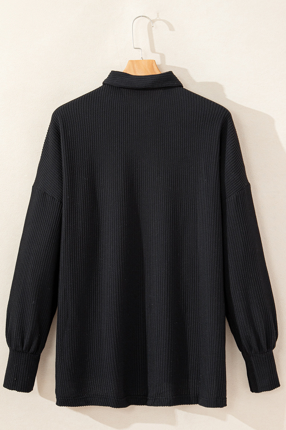 Parchment Sequin Patch Chest Pocket Corded Shirt | S - XL | 2 COLORS
