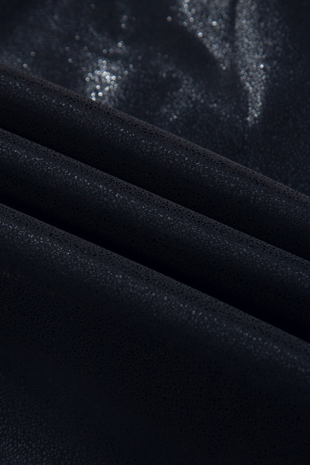 Black Elastic Waist Pocketed Pebble Joggers | S - XL