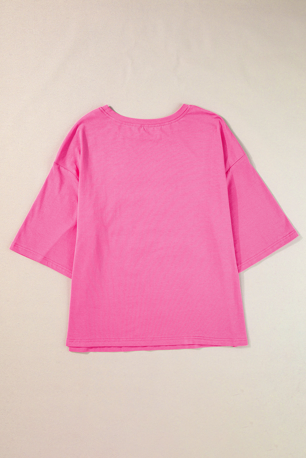 Camiseta extragrande de manga corta con parches de estrellas y bloques de color Bonbon