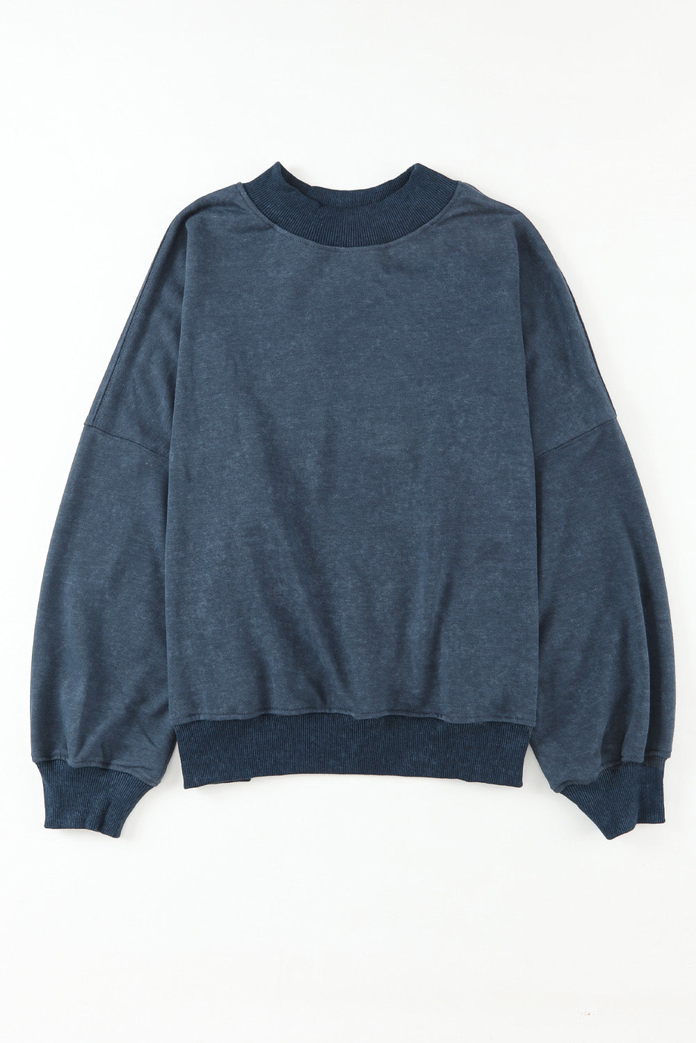 Sudadera con cuello redondo y hombros caídos, color marrón