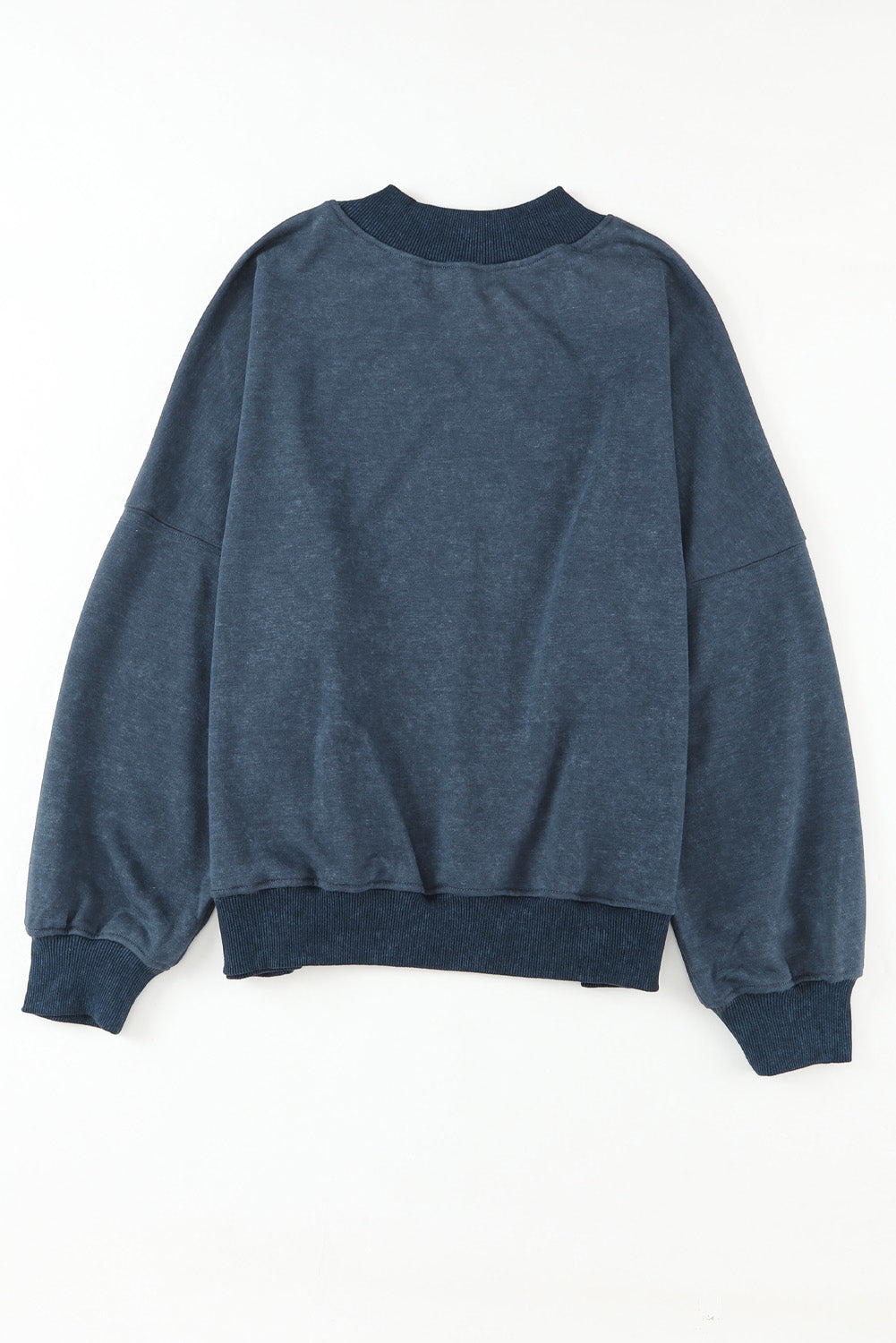 Sudadera con cuello redondo y hombros caídos, color marrón