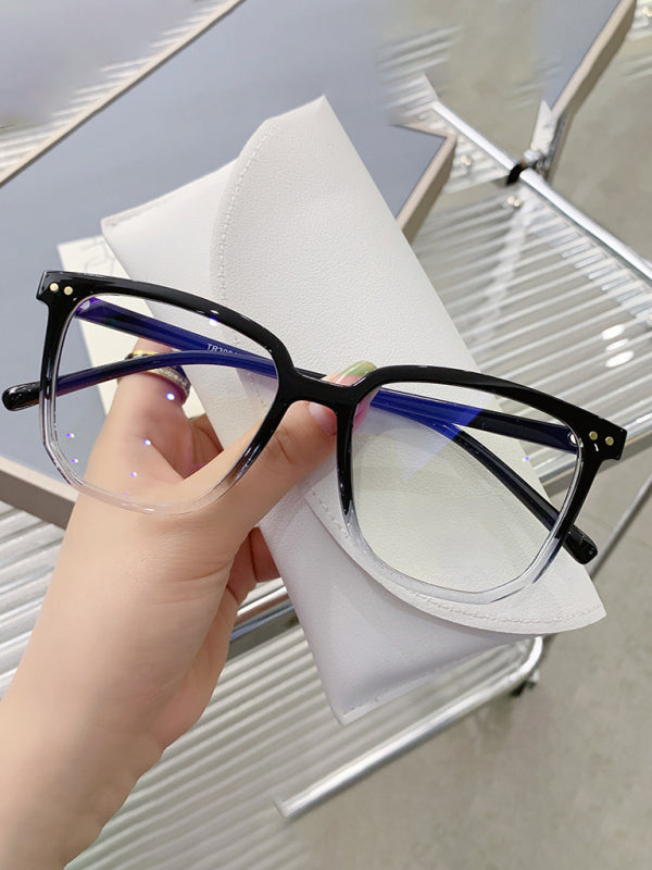 Gafas de moda con montura grande y nuevo estilo antiluz azul