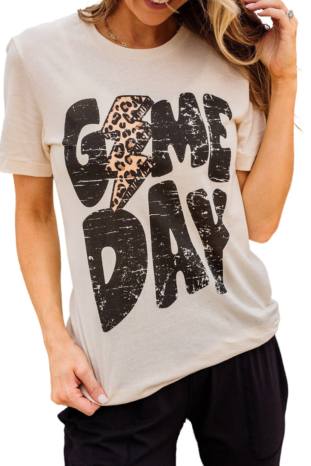Khaki Game Day Football Season T Shirt