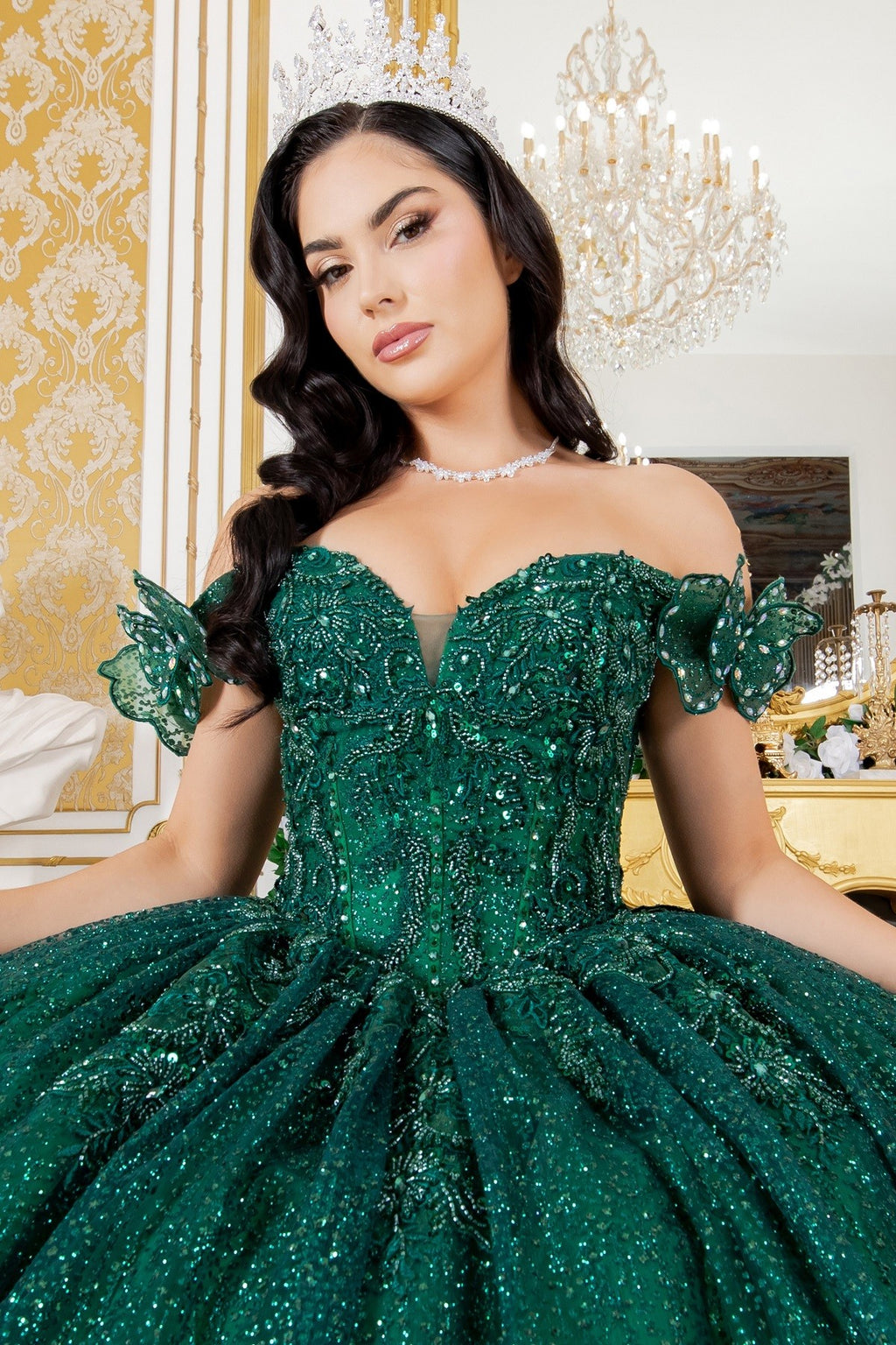 Off Shoulder Butterfly Sleeve Dress
