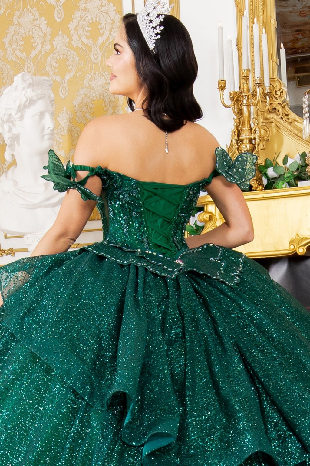 Off Shoulder Butterfly Sleeve Dress