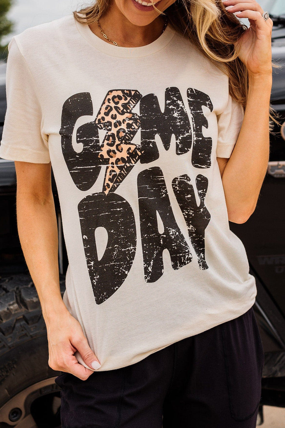 Khaki Game Day Football Season T Shirt