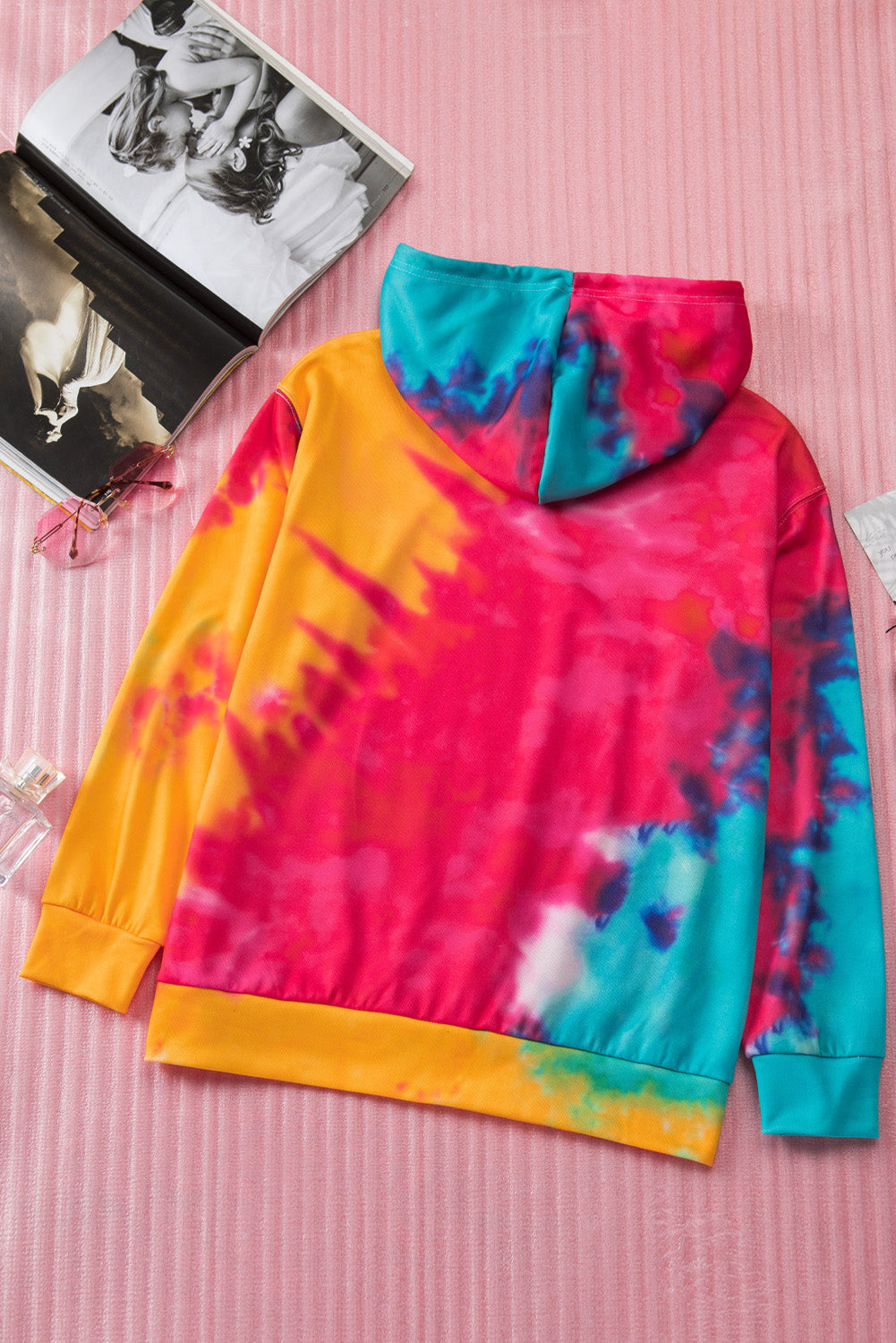Sudadera con capucha teñida con el mensaje Not Today Satan
