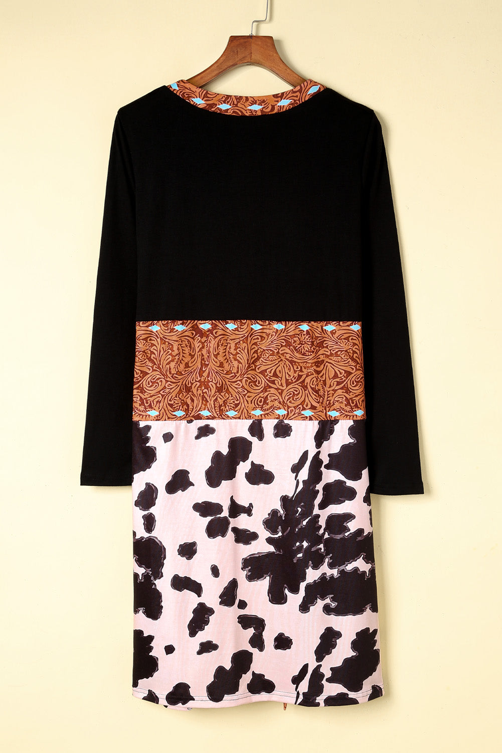 Black Paisley & Animal Print Cardigan