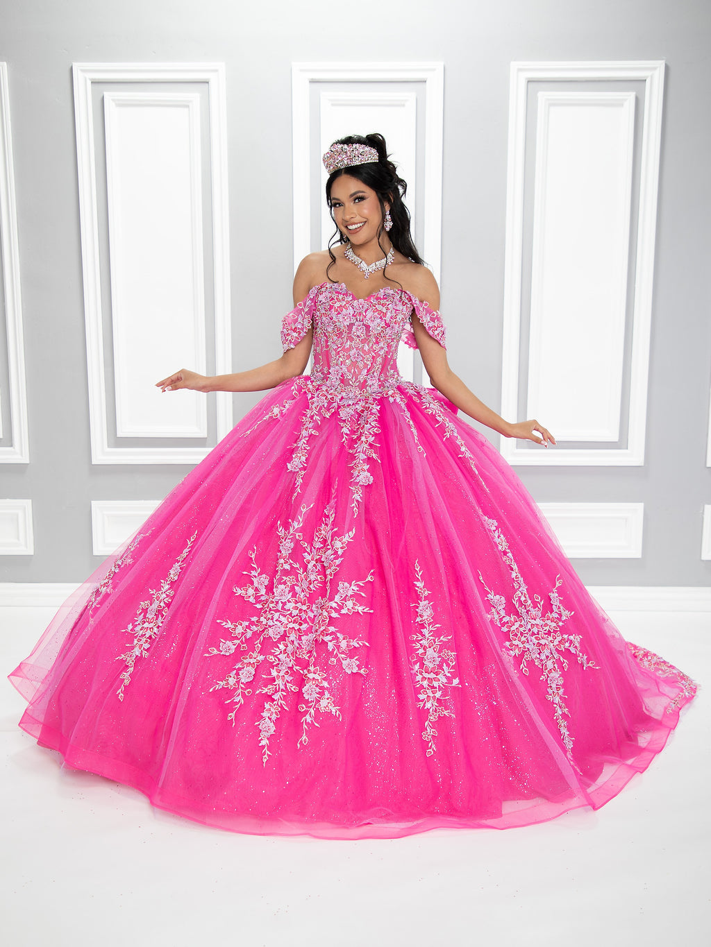Off The Shoulder Sweetheart Corset Gown