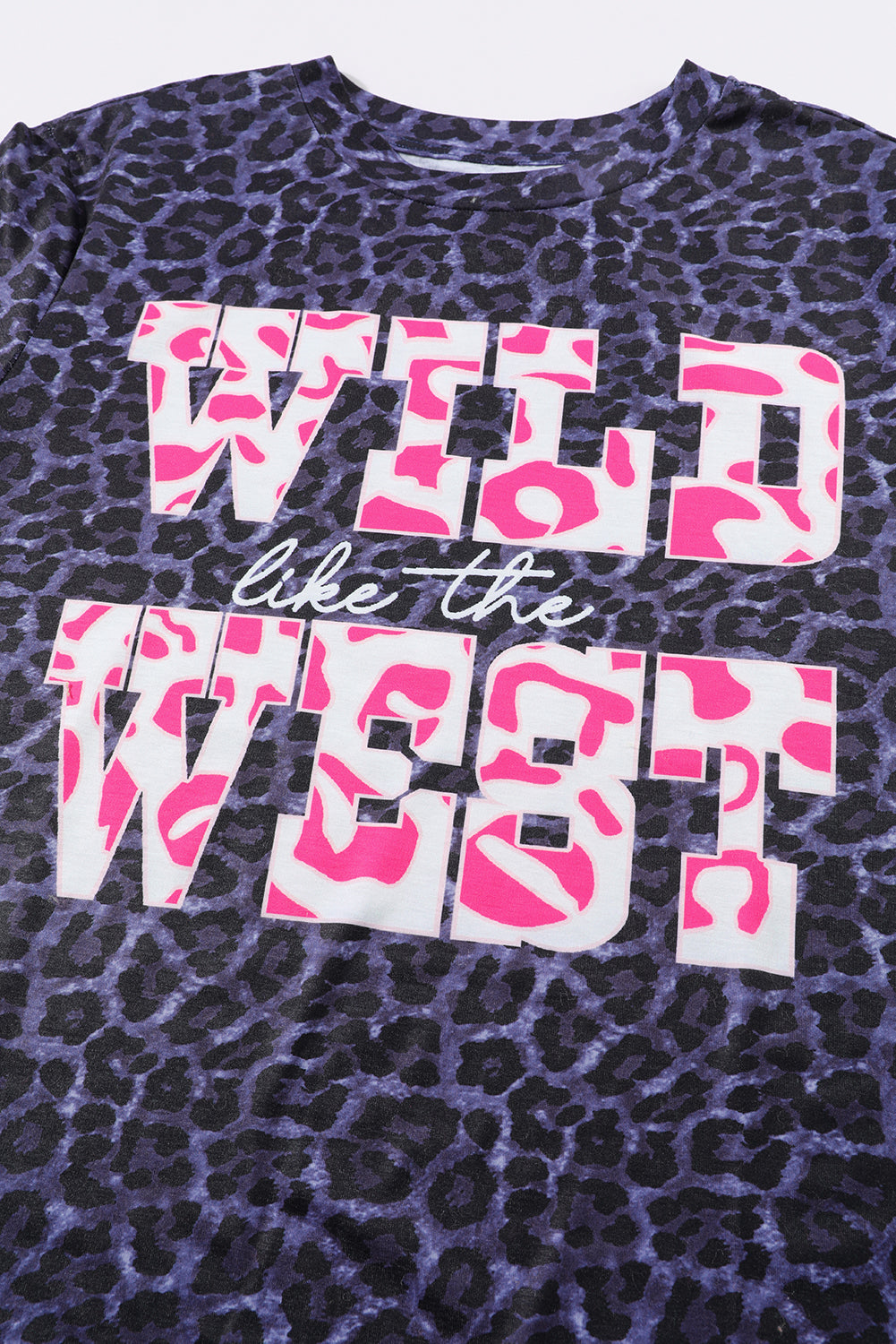 Black WILD like the WEST Leopard Tee