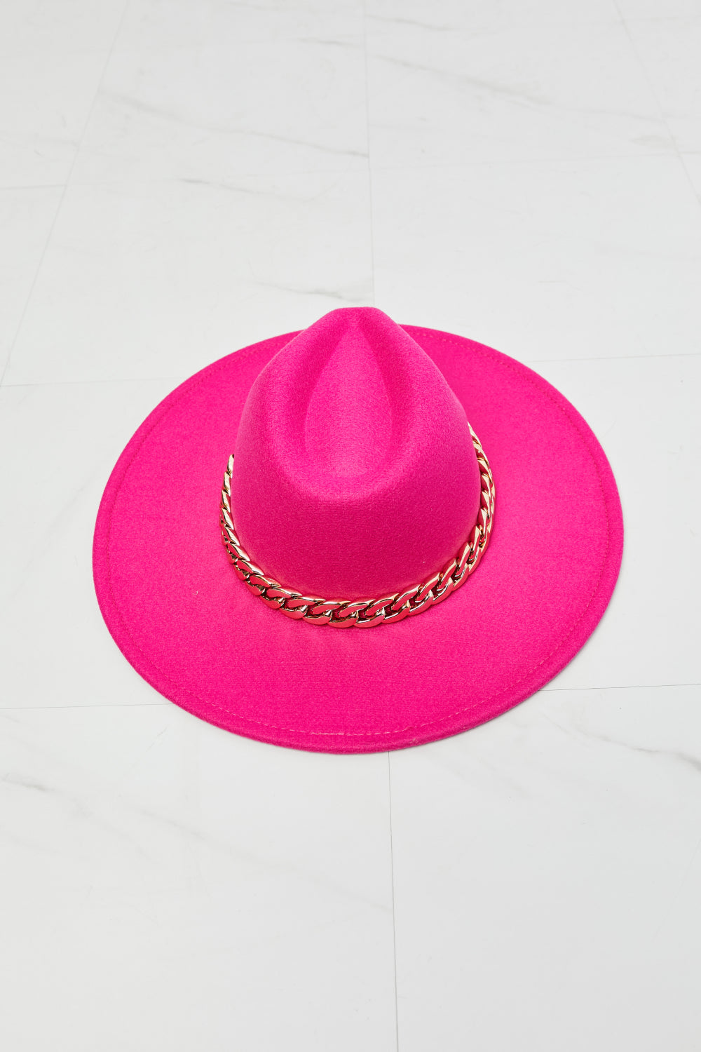 Sombrero Fedora Fame Keep Your Promise en color rosa