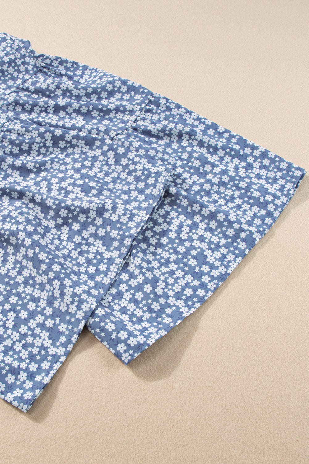 Dusk Blue Floral Print Spaghetti Straps Smocked Wide Leg Jumpsuit | S - 2XL | 4 COLORS