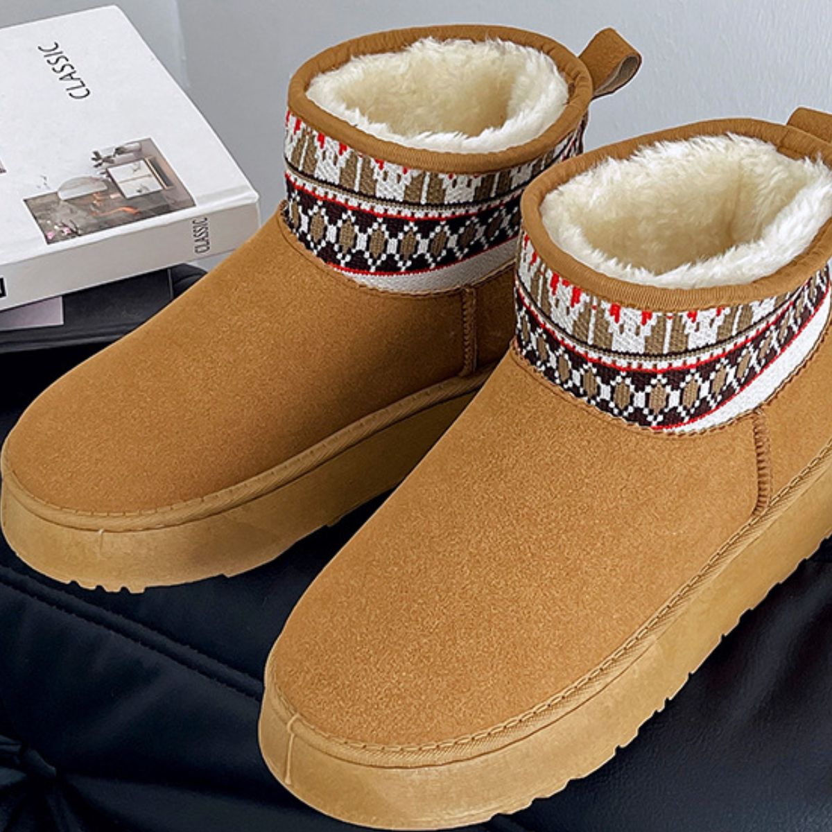 Thermal Suede Platform Boots