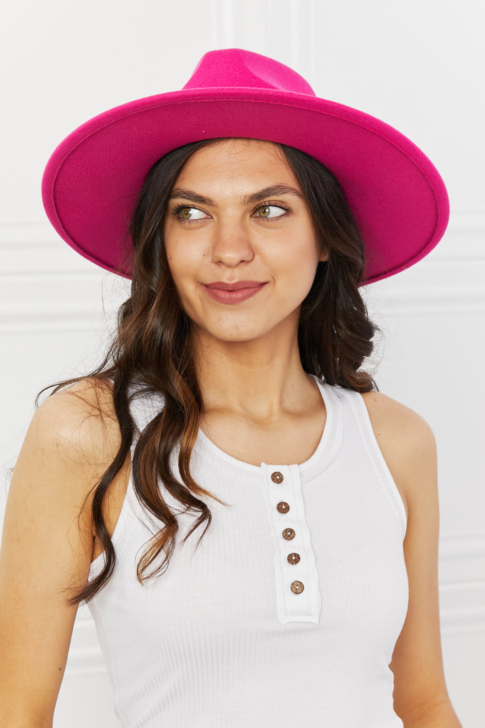 Sombrero Fedora Fame Keep Your Promise en color rosa