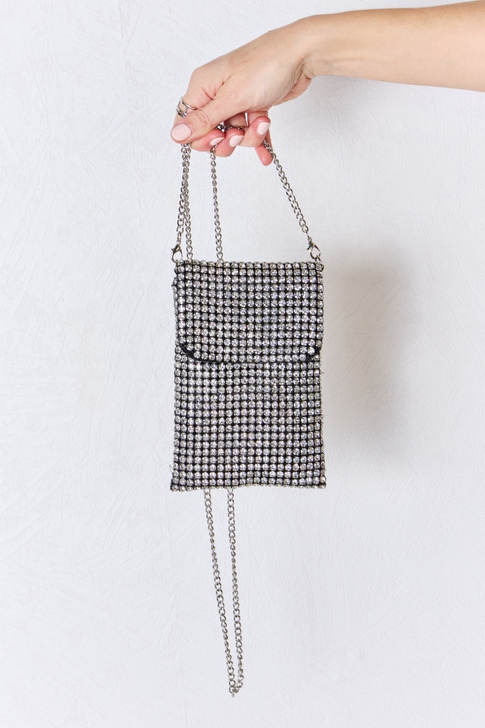 Bolso bandolera mini con diamantes de imitación Forever Link