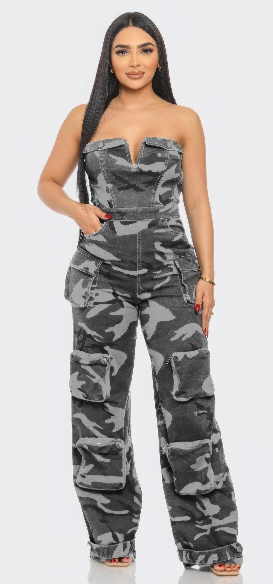 Camo Tube Top jumpsuit | S M L