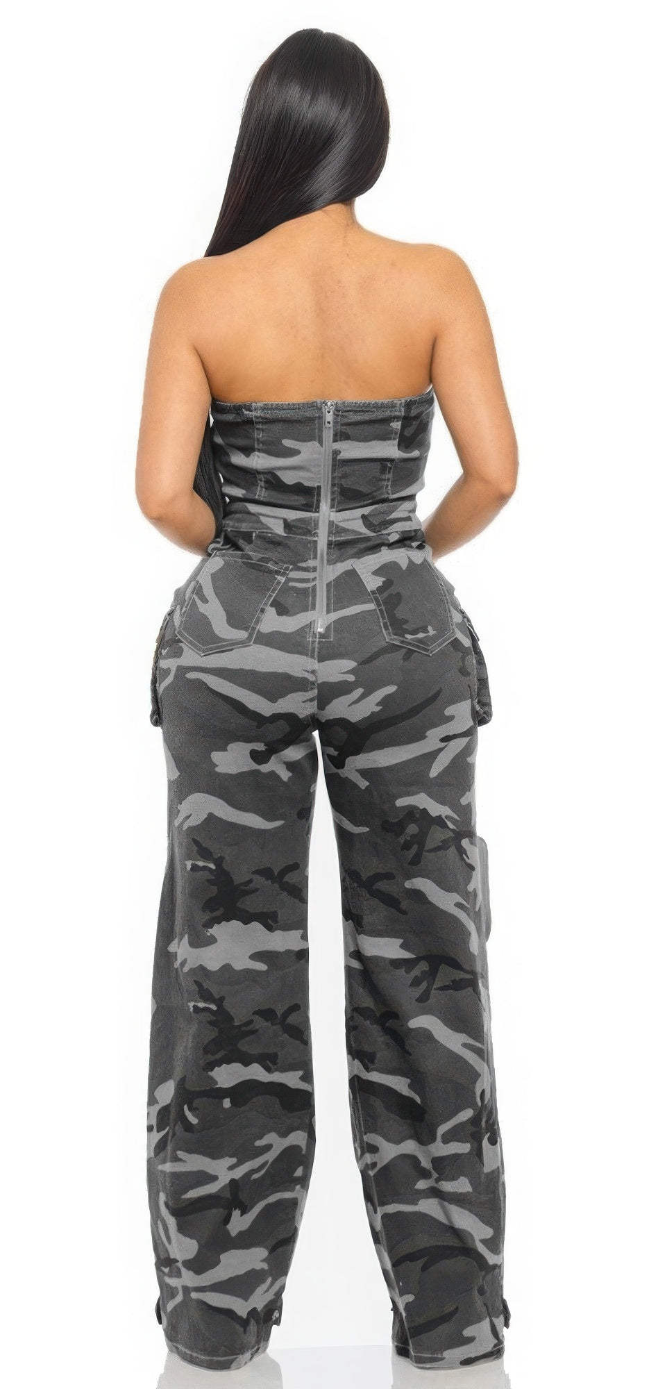 Camo Tube Top jumpsuit | S M L