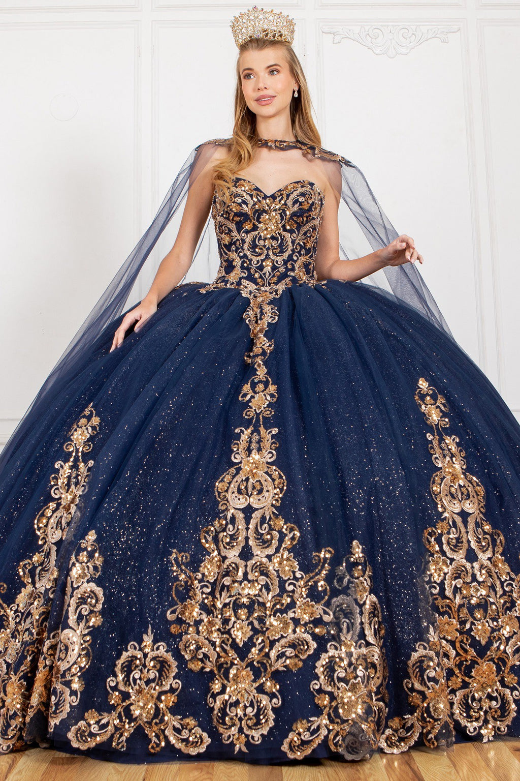 Strapless Lace Sweetheart Applique Dress
