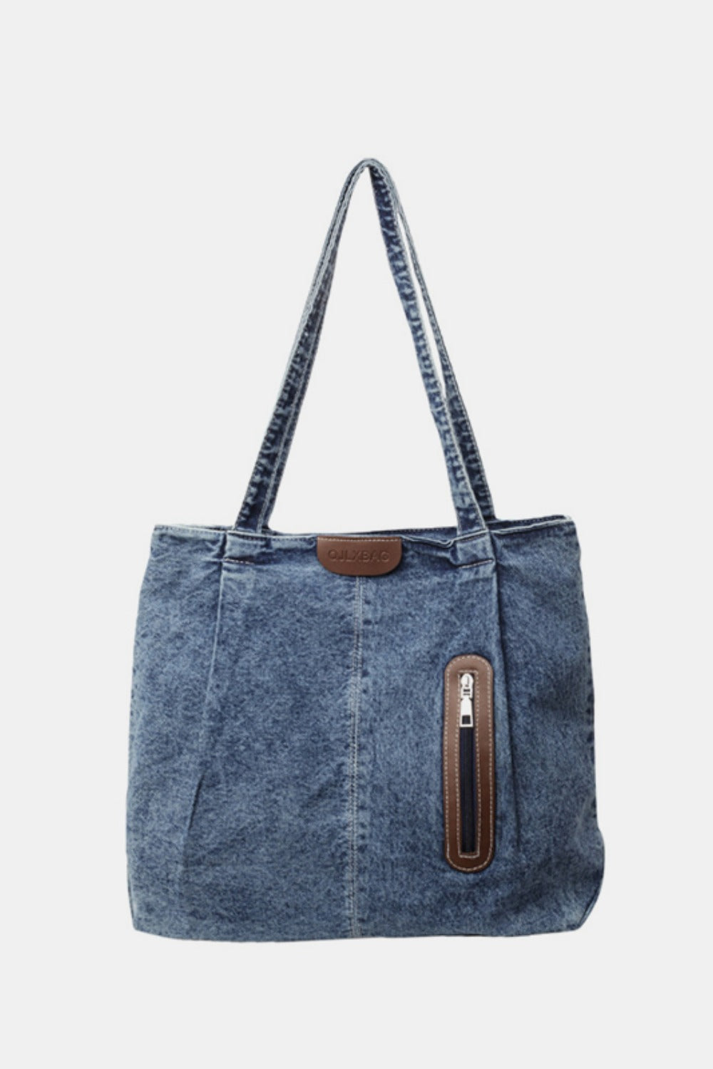 Bolso tote mediano de mezclilla