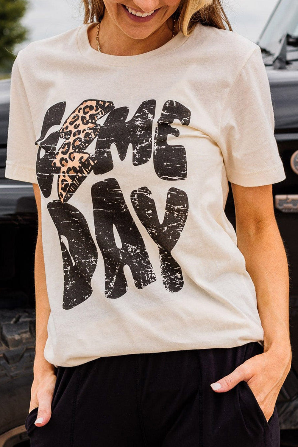 Khaki Game Day Football Season T Shirt