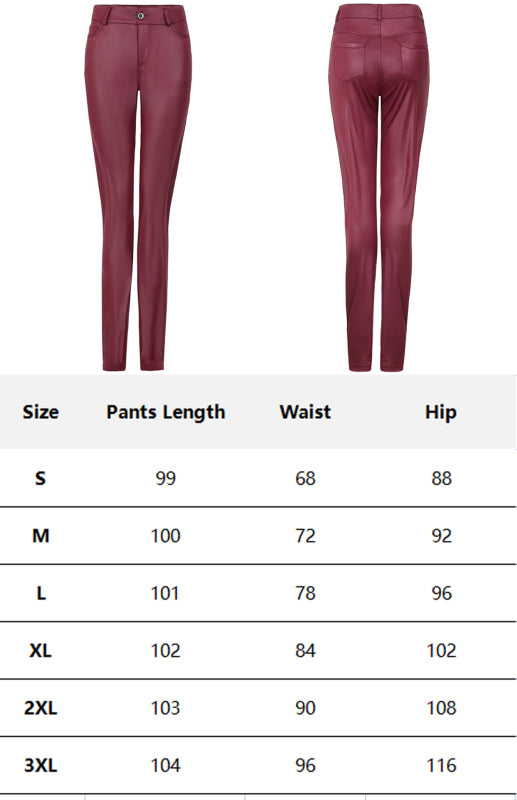 Women's Fashion Pu Leather Trousers | S - 3XL | 3 COLORS