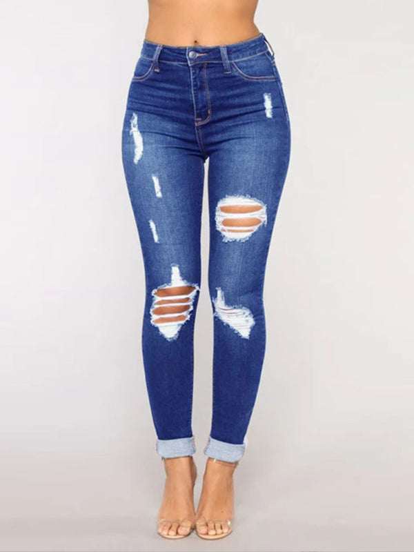 Women's Distressed Skinny Jeans | S - XXL
