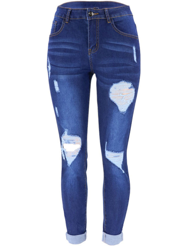 Women's Distressed Skinny Jeans | S - XXL