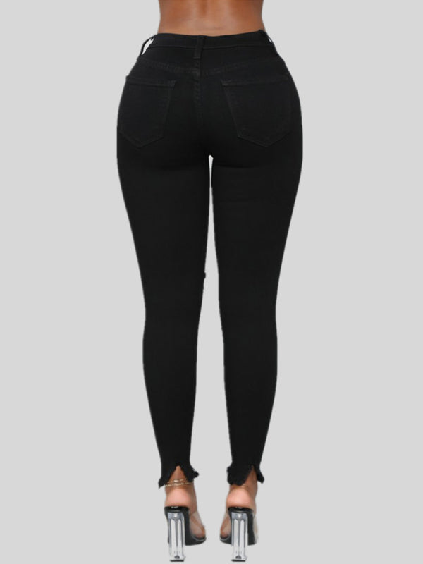 Women's Distressed Stretch Jeans | S - XL | 2XL - 3XL | 2 COLORS