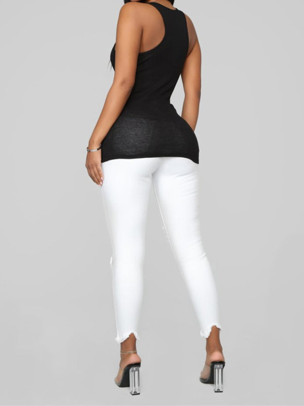 Women's Distressed Stretch Jeans | S - XL | 2XL - 3XL | 2 COLORS