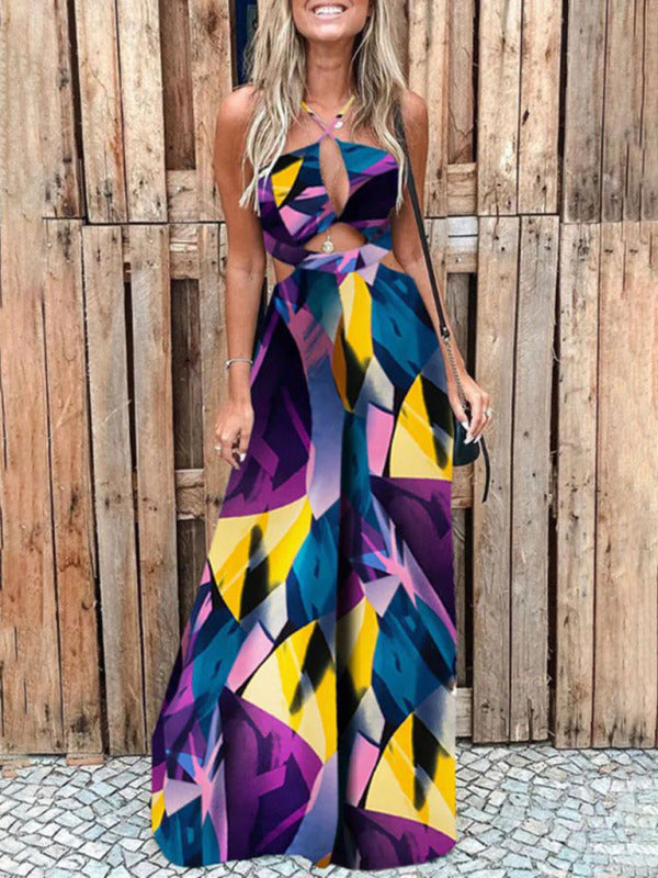 Women's Printed Sling Jumpsuit