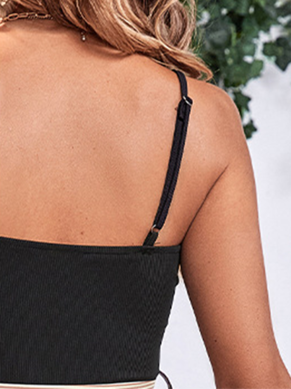 Vestido de patchwork de rayas para mujer 