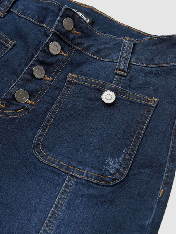 Women's Spliced high waist flared jeans | S - 2XL | 2 COLORS
